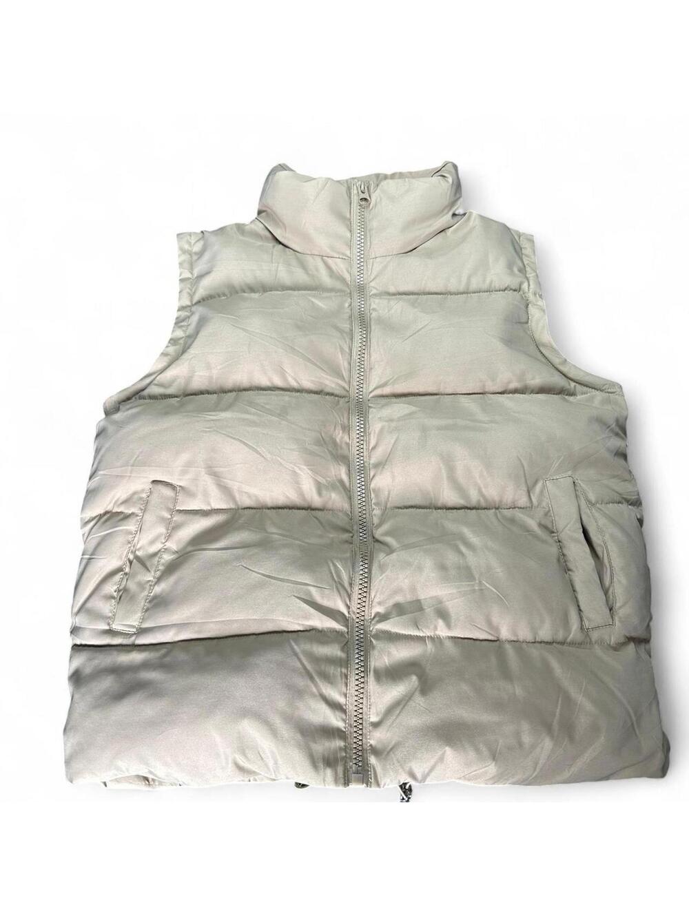 M Beige Puffer Vest